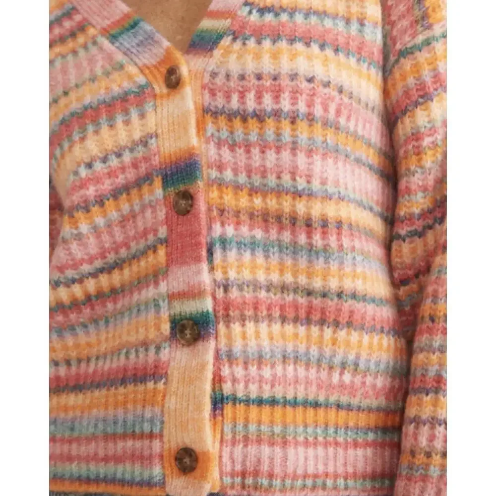 Marine Layer Dream Yarn Crop Cardigan Warm Stripe XS NWT